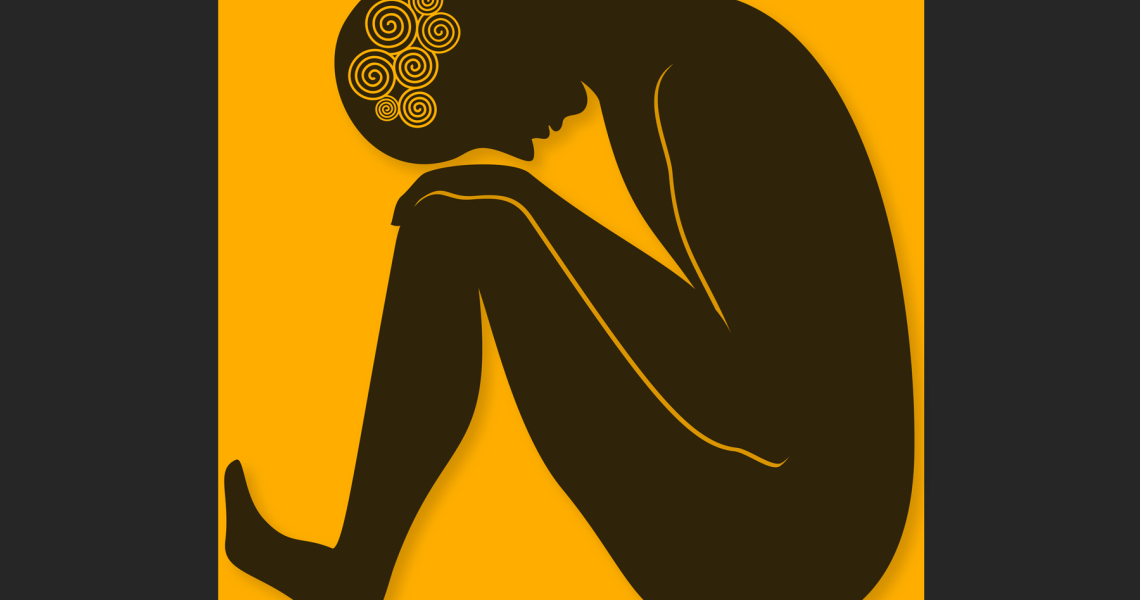 Illustration representing a person in distress