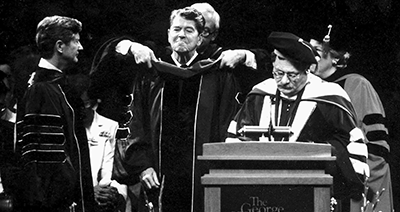 Reagan at commencement 