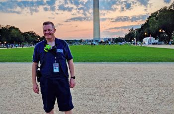 Andrew Garrett, MD, MPH, on the National Mall